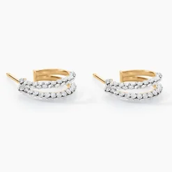 Histoire d'Or Créoles Atallah Or Jaune Strass Best