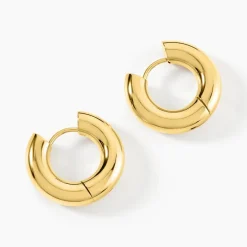 Histoire d'Or Créoles Atika Acier Jaune New