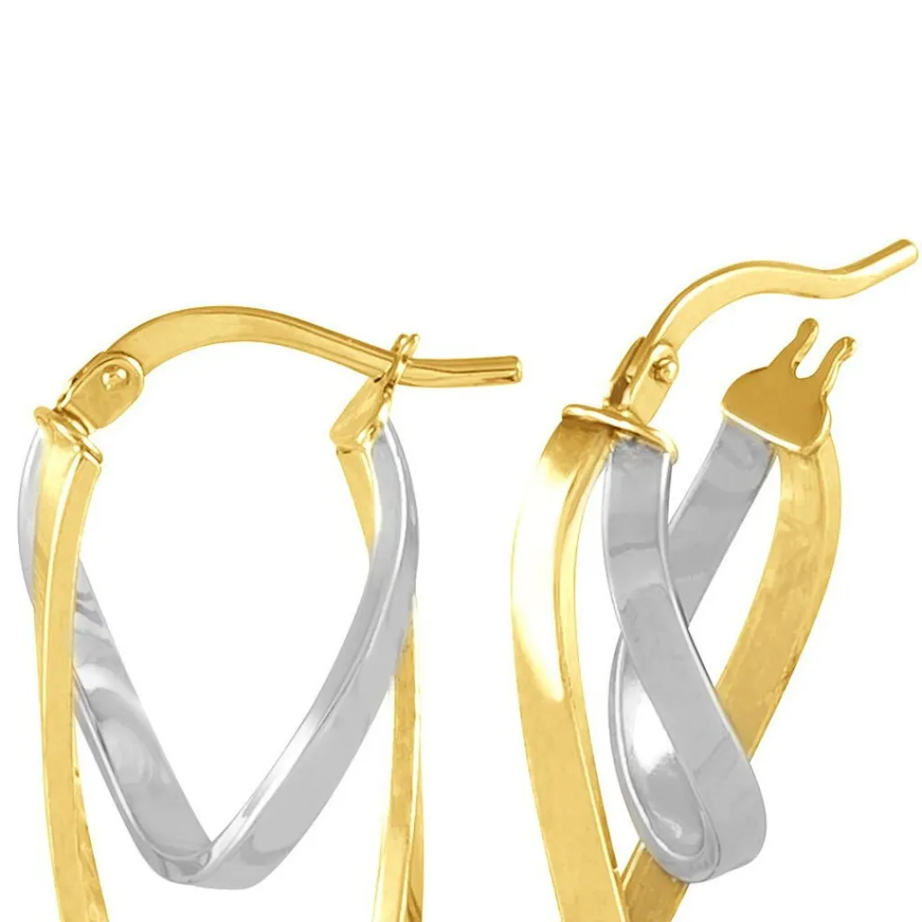 Histoire d'Or Créoles Aubrey Or Bicolore Sale