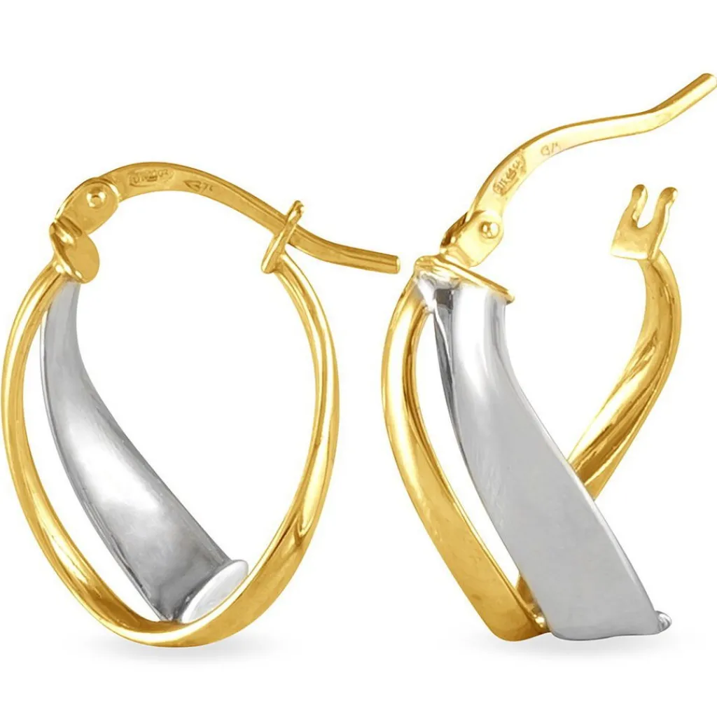 Histoire d'Or Créoles Ayliz Or Bicolore Clearance