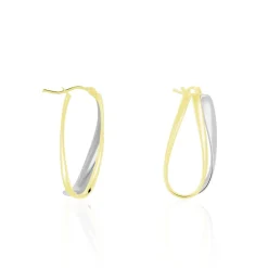 Histoire d'Or Créoles Ayliz Or Bicolore Sale