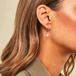 Histoire d'Or Créoles Bahman Or Jaune Nacre Online