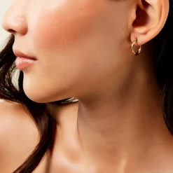 Histoire d'Or Créoles Bethanie Acier Jaune Outlet