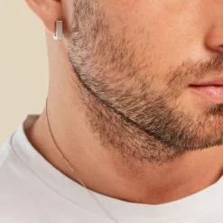 Histoire d'Or Créoles Bissau Acier Blanc Sale