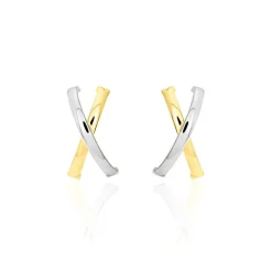 Histoire d'Or Créoles Bleona Or Bicolore Clearance