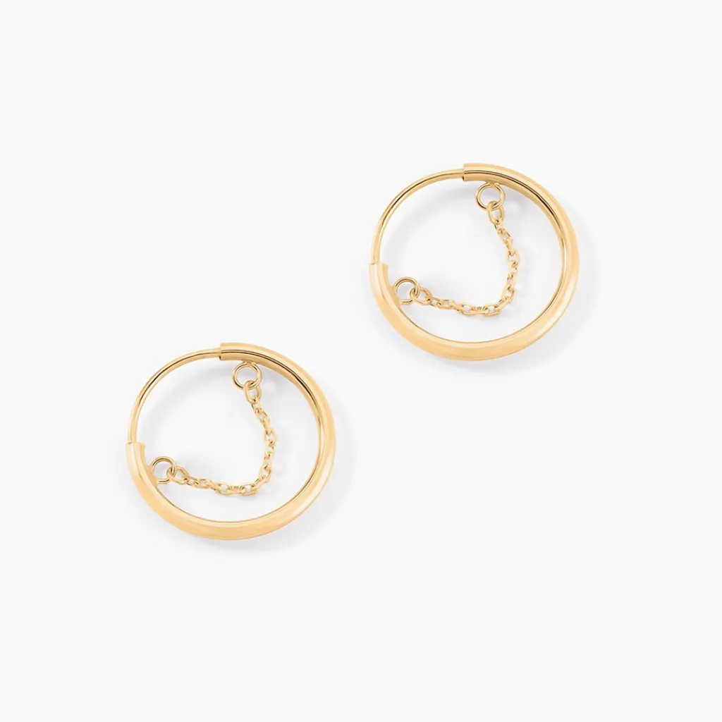 Histoire d'Or Créoles Byron Or Jaune New