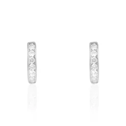 Histoire d'Or Créoles Callyste Rondes Argent Blanc Oxyde De Zirconium Online