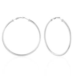 Histoire d'Or Créoles Carmeline Acier Blanc Sale