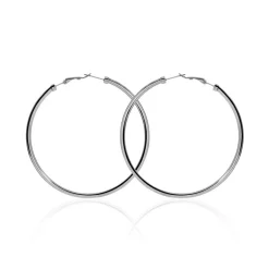 Histoire d'Or Créoles Carmeline Acier Blanc Sale