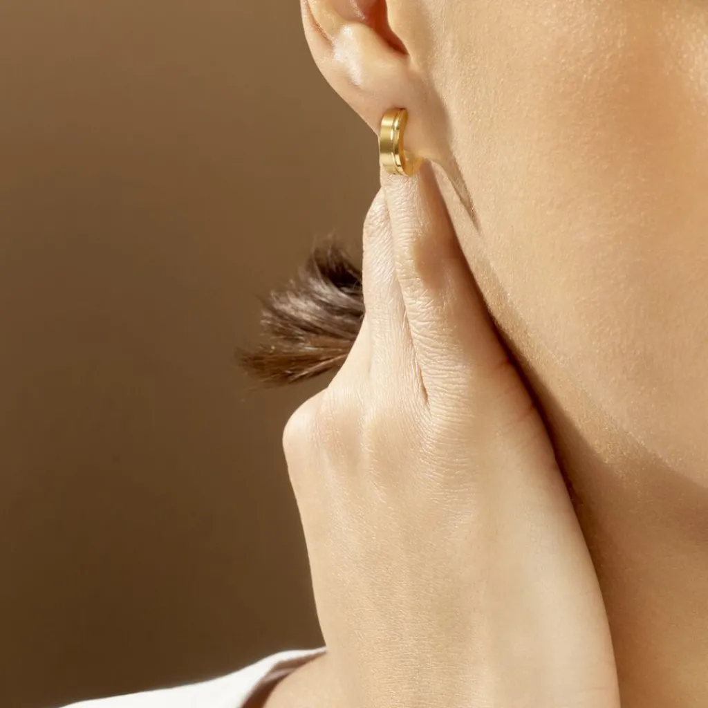 Histoire d'Or Créoles Casilda Acier Jaune acier doré Best