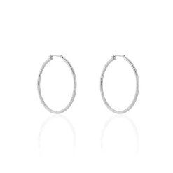 Histoire d'Or Créoles Cayla or blanc Outlet