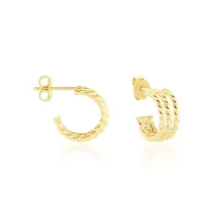 Histoire d'Or Créoles Clematine Or Jaune Discount