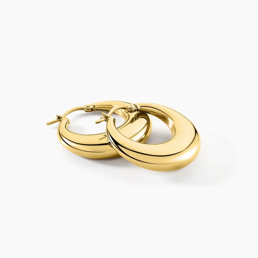 Histoire d'Or Créoles Creolia Acier Jaune acier doré Best