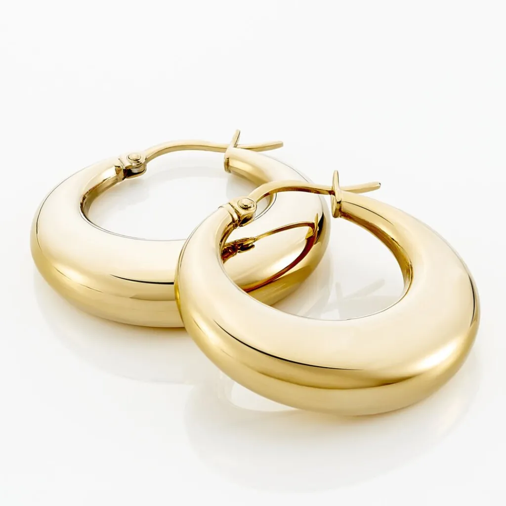 Histoire d'Or Créoles Creolia Acier Jaune acier doré Best