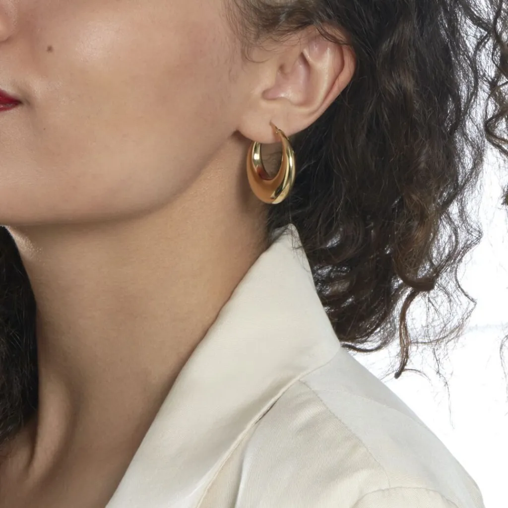 Histoire d'Or Créoles Creolia Acier Jaune acier doré Best