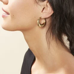 Histoire d'Or Créoles Creolia Acier Jaune acier doré Best