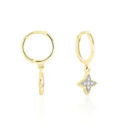 Histoire d'Or Créoles Delicatesse Or Jaune Diamant Discount