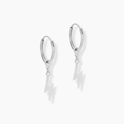 Histoire d'Or Créoles Diakha Argent Blanc