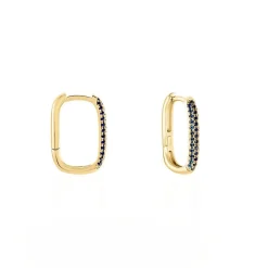 Histoire d'Or Créoles Domingo Plaqué Or Jaune Spinelle Synthétique plaqué or jaune spinelle bleu Best