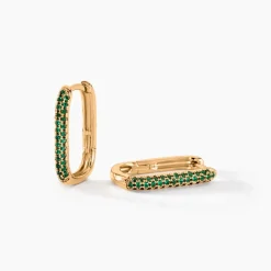 Histoire d'Or Créoles Domingo Plaqué Or Jaune Spinelle Synthétique plaqué or jaune spinelle vert Sale