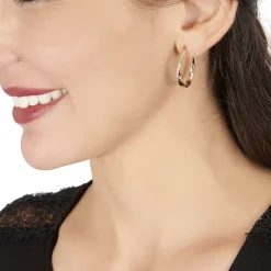 Histoire d'Or Créoles Doralynne Or Bicolore Clearance