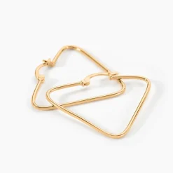 Histoire d'Or Créoles Doris Plaqué Or Jaune Discount