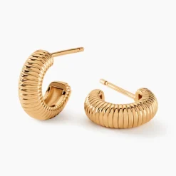 Histoire d'Or Créoles Dune Plaqué Or Doré