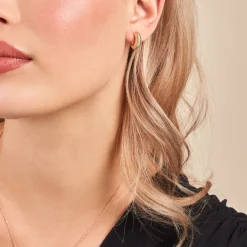 Histoire d'Or Créoles Dune Plaqué Or Doré