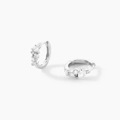 Histoire d'Or Créoles Eclat d'Aurore Argent Blanc Oxyde De Zirconium