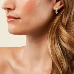 Histoire d'Or Créoles Eclat d'Aurore Argent Blanc Oxyde De Zirconium Online