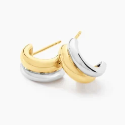 Histoire d'Or Créoles Egerie argent bicolore Hot