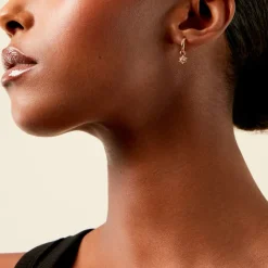 Histoire d'Or Créoles Ellie Plaque Or Jaune Oxyde De Zirconium