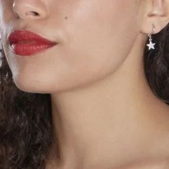 Histoire d'Or Créoles Elvyn Argent Blanc Discount