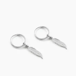 Histoire d'Or Créoles Elvyn Argent Blanc New