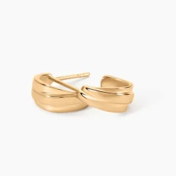 Histoire d'Or Créoles Elysia Plaqué Or Jaune Clearance