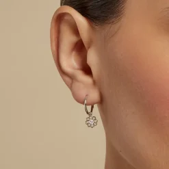 Histoire d'Or Créoles Embelia Argent Blanc Oxyde De Zirconium Best