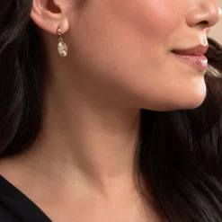 Histoire d'Or Créoles Embrasement Plaqué Or Jaune Oxyde De Zirconium Best