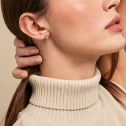 Histoire d'Or Créoles Emelyne Or Jaune Diamant New