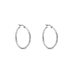 Histoire d'Or Créoles Esaias Acier Blanc Online