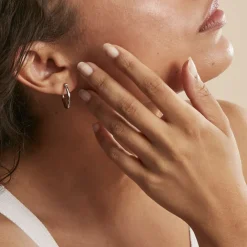 Histoire d'Or Créoles Esaias Acier Blanc Online