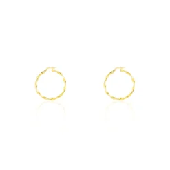 Histoire d'Or Créoles Falbala Or Jaune Hot