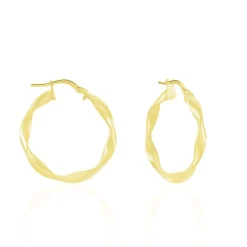 Histoire d'Or Créoles Falbala Or Jaune Clearance