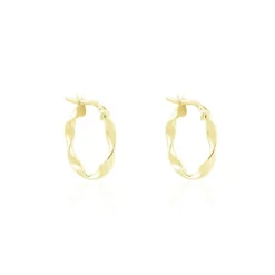 Histoire d'Or Créoles Falbala Or Jaune Discount