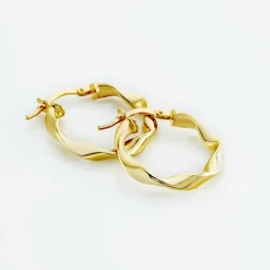 Histoire d'Or Créoles Falbala Or Jaune Discount