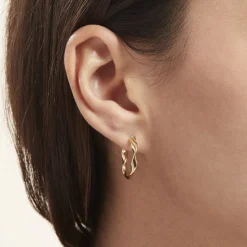 Histoire d'Or Créoles Falbala Or Jaune Discount