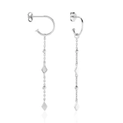 Histoire d'Or Créoles Fancy Argent Blanc Discount