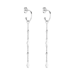 Histoire d'Or Créoles Fancy Argent Blanc Discount