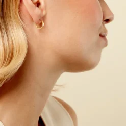 Histoire d'Or Créoles Fino Acier Jaune Best