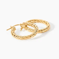 Histoire d'Or Créoles Gavrel Or Jaune Sale