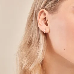 Histoire d'Or Créoles Gemariah Or Jaune Diamant Synthétique Sale